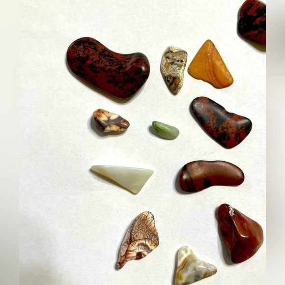 Stones Tumbles Mixed Tumbled Stones Lot of 17 - Picture 3 of 10